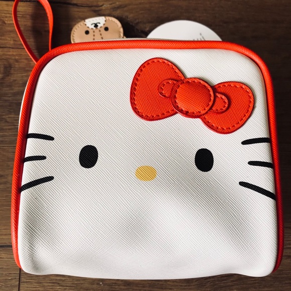 HELLO KITTY-NWT Faux Leather Square Wristlet - Picture 10 of 15